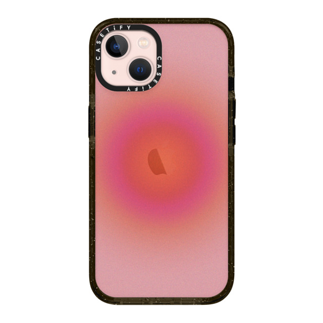 CASETiFY iPhone 13 ケース ブラック インパクトケース Gradient Sunrise Aura