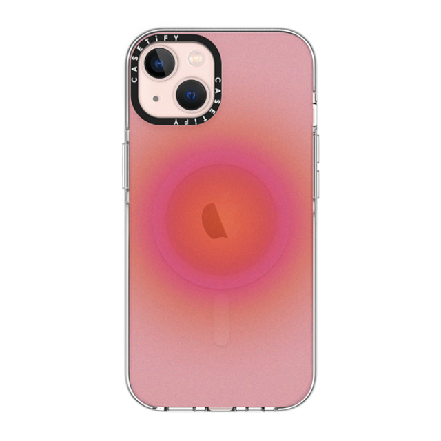 CASETiFY iPhone 13 ケース クリア クリア ケース MagSafe対応 Gradient Sunrise Aura