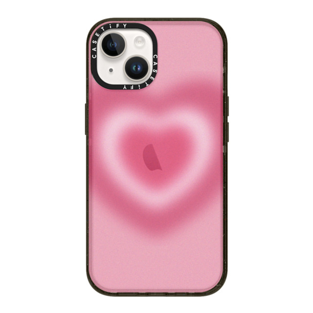 CASETiFY iPhone 14 ケース ブラック インパクトケース Gradient Love Me Forever