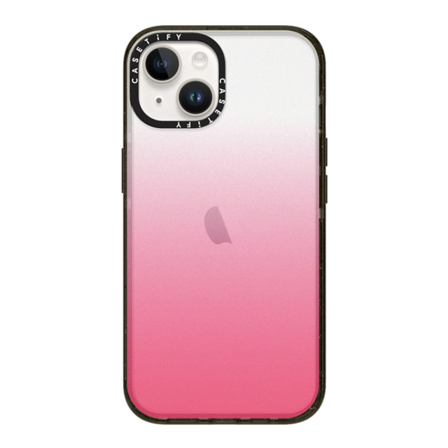 CASETiFY iPhone 14 ケース ブラック インパクトケース Gradient Pink Paradise