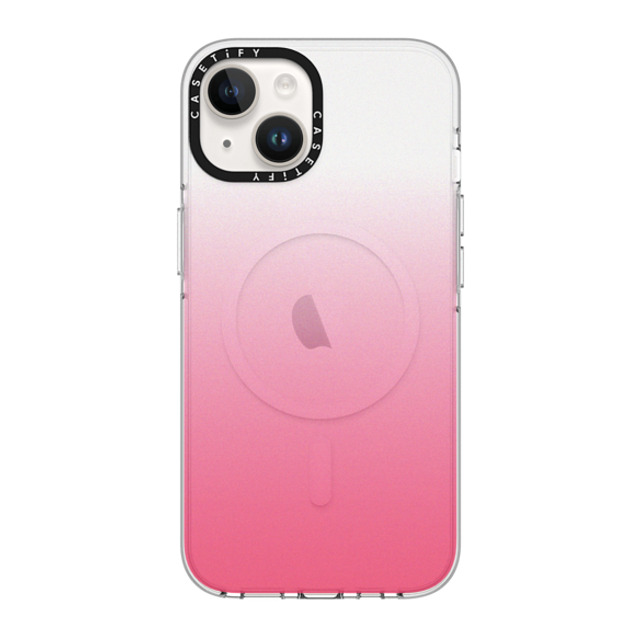 CASETiFY iPhone 14 ケース クリア クリア ケース MagSafe対応 Gradient Pink Paradise