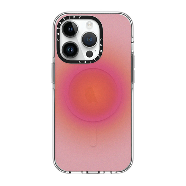 CASETiFY iPhone 14 Pro ケース クリア クリア ケース MagSafe対応 Gradient Sunrise Aura