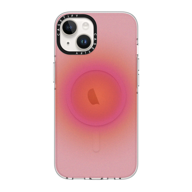 CASETiFY iPhone 14 ケース クリア クリア ケース MagSafe対応 Gradient Sunrise Aura