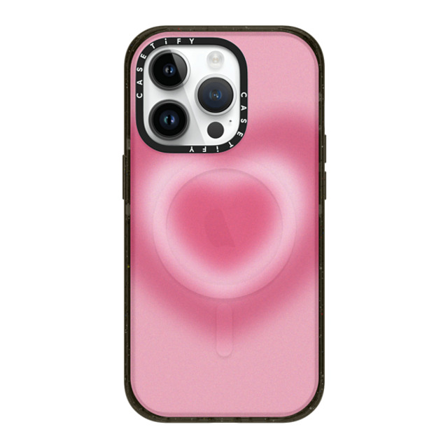 CASETiFY iPhone 14 Pro ケース ブラック インパクトケース MagSafe対応 Gradient Love Me Forever