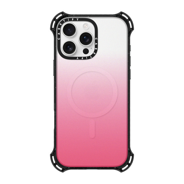 CASETiFY iPhone 16 Pro Max ケース ブラック バウンスケース Gradient Pink Paradise