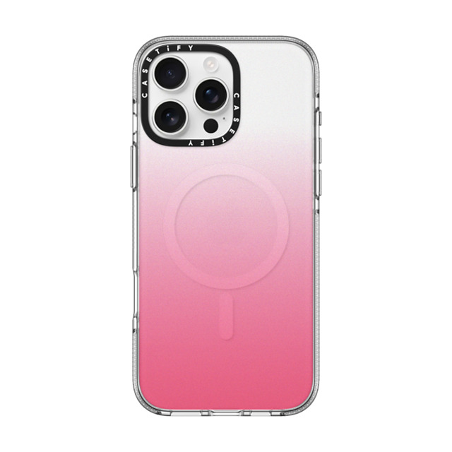 CASETiFY iPhone 16 Pro Max ケース クリア クリア ケース MagSafe対応 Gradient Pink Paradise