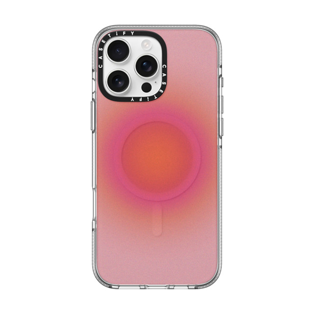 CASETiFY iPhone 16 Pro Max ケース クリア クリア ケース MagSafe対応 Gradient Sunrise Aura