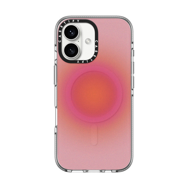 CASETiFY iPhone 16 ケース クリア クリア ケース MagSafe対応 Gradient Sunrise Aura