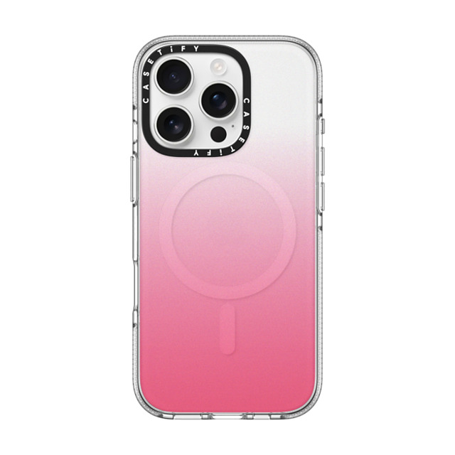 CASETiFY iPhone 16 Pro ケース クリア クリア ケース MagSafe対応 Gradient Pink Paradise