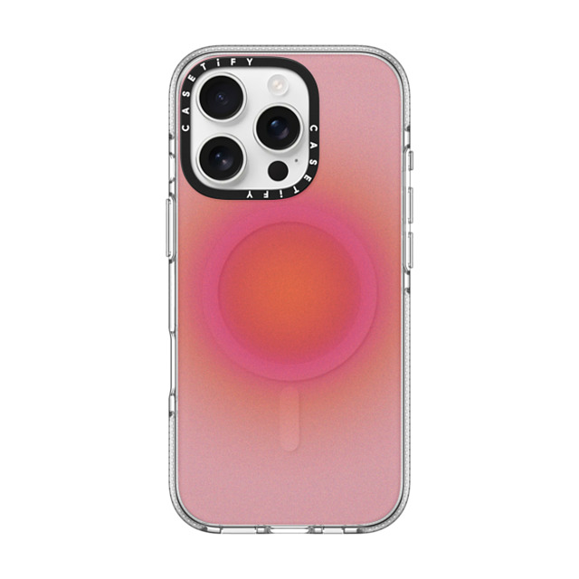 CASETiFY iPhone 16 Pro ケース クリア クリア ケース MagSafe対応 Gradient Sunrise Aura