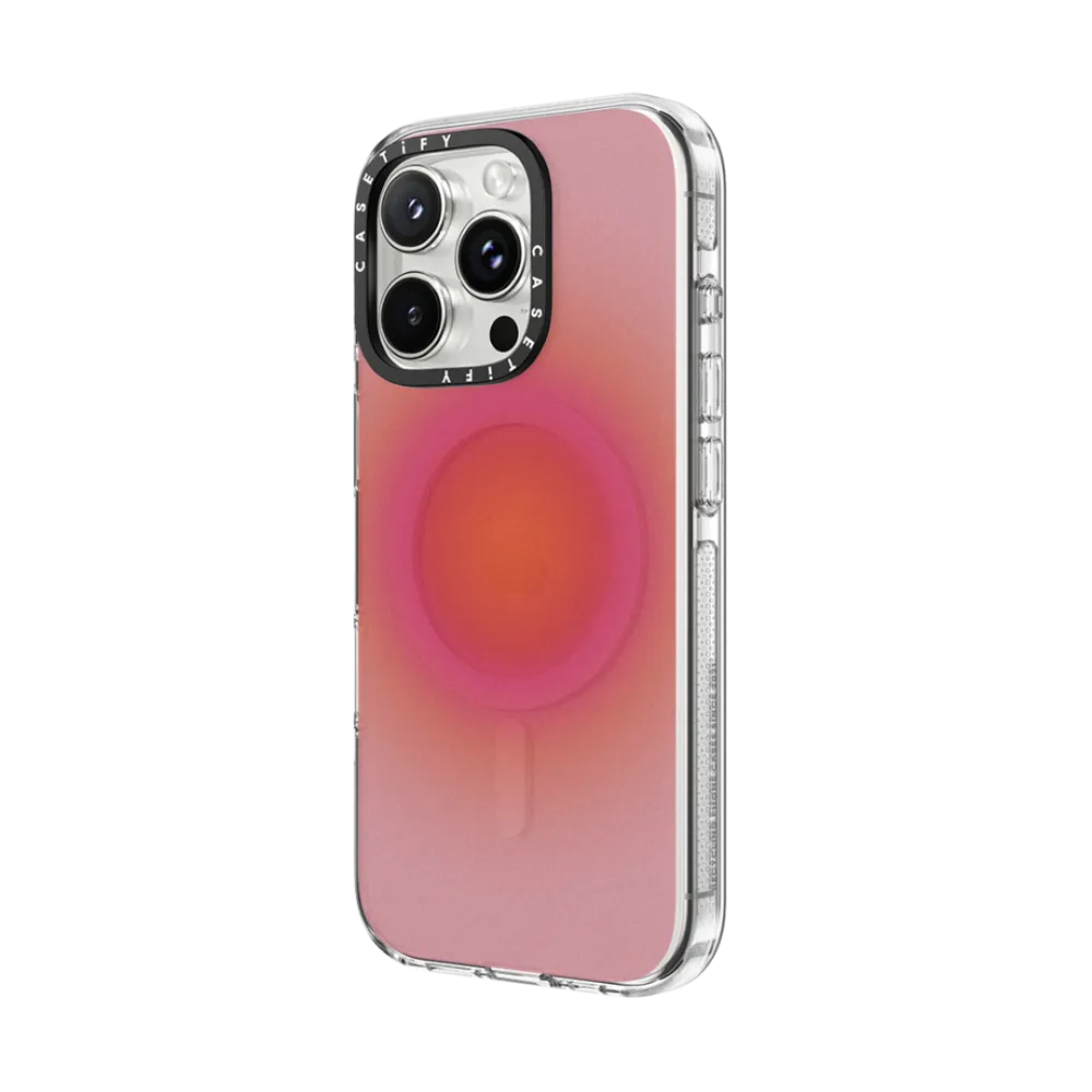 Clear iPhone 16 Pro Case MagSafe Compatible - Sunrise Aura