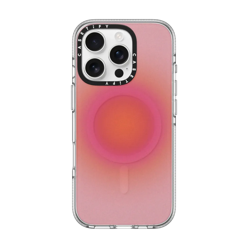 Clear iPhone 16 Pro Case MagSafe Compatible - Sunrise Aura