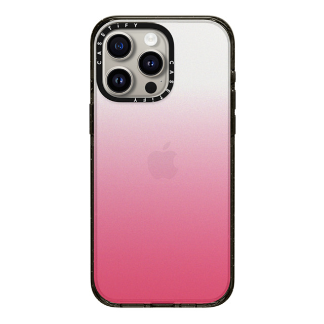 CASETiFY iPhone 15 Pro Max ケース ブラック インパクトケース Gradient Pink Paradise