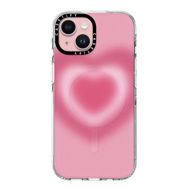 CASETiFY iPhone 15 ケース クリア クリア ケース MagSafe対応 Gradient Love Me Forever