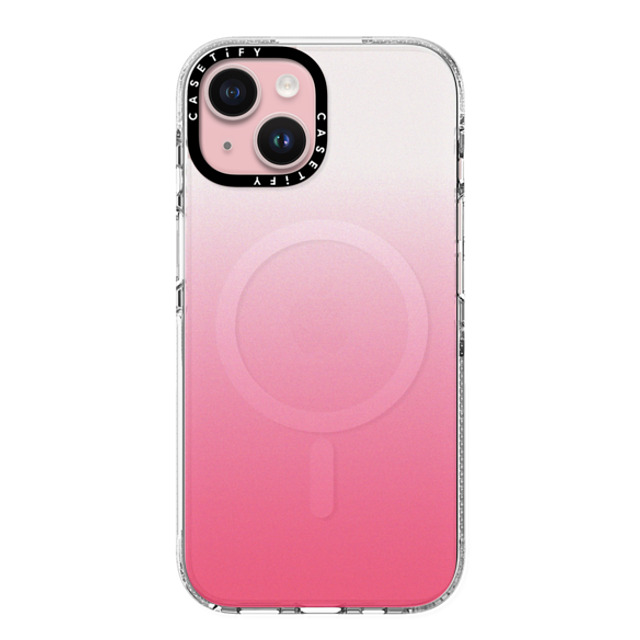 CASETiFY iPhone 15 ケース クリア クリア ケース MagSafe対応 Gradient Pink Paradise