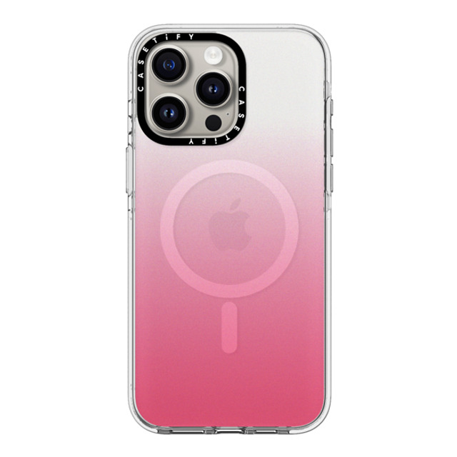 CASETiFY iPhone 15 Pro Max ケース クリア クリア ケース MagSafe対応 Gradient Pink Paradise