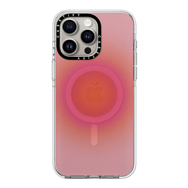 CASETiFY iPhone 15 Pro Max ケース クリア クリア ケース MagSafe対応 Gradient Sunrise Aura