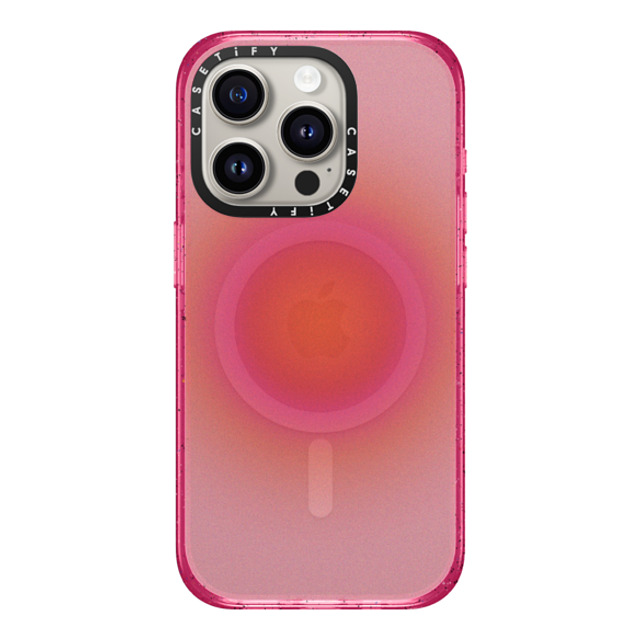 CASETiFY iPhone 15 Pro Case Pink Fizz Impact Case MagSafe Compatible Gradient Gradient Sunrise Aura Back to School CASETiFY iPhone 15 Pro Case Pink Fizz Impact Case MagSafe Compatible Gradient Gradient Sunrise Aura Back to School