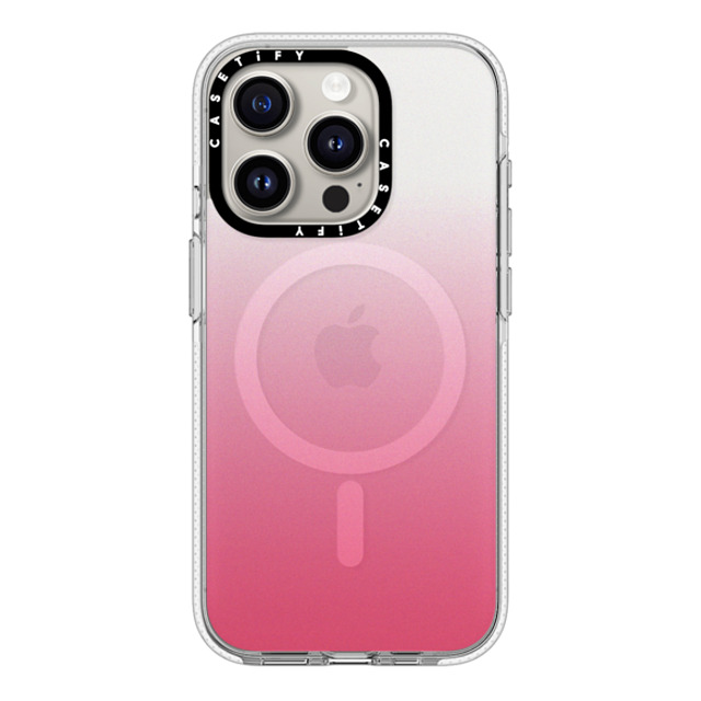 CASETiFY iPhone 15 Pro ケース クリア クリア ケース MagSafe対応 Gradient Pink Paradise