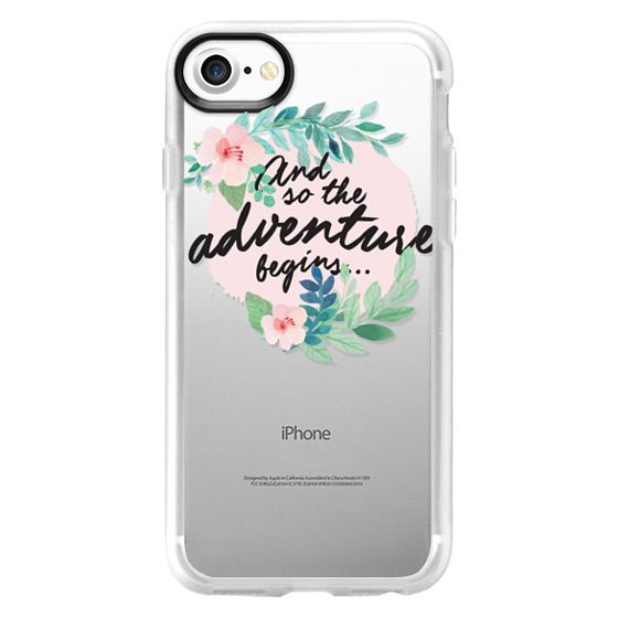 And so the adventure begins- floral quote - CASETiFY