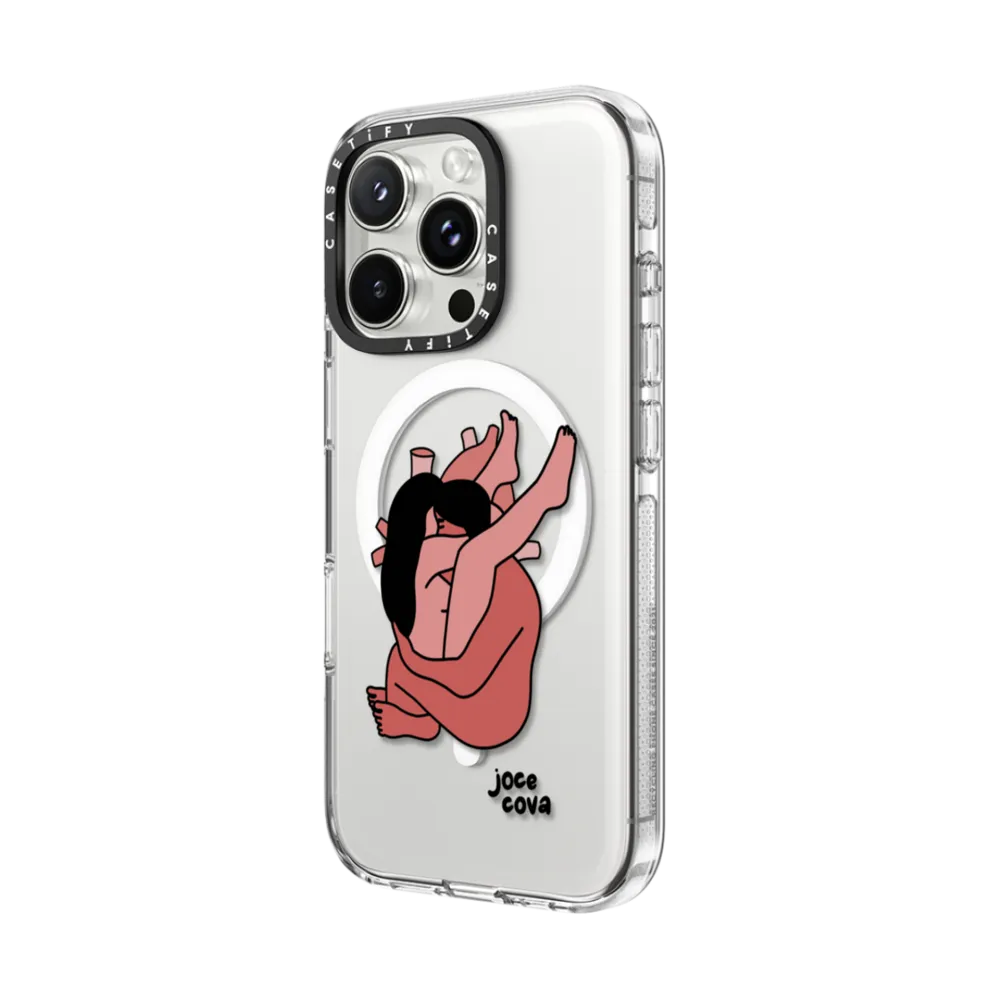Clear iPhone 16 Pro Max Case MagSafe Compatible - You Are My Heart by Joce Cova