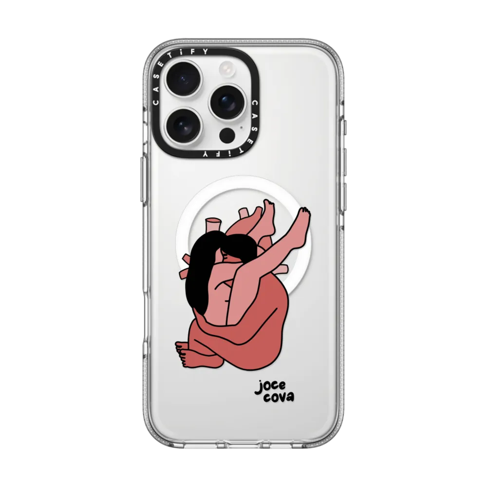 Clear iPhone 16 Pro Max Case MagSafe Compatible - You Are My Heart by Joce Cova