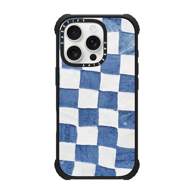 designlovefest x CASETiFY iPhone 16 Pro Case Checkered,Pattern Matte Black ウルトラ インパクトケース MagSafe 対応 BLUE CHECKERS Father's Day designlovefest x CASETiFY iPhone 16 Pro Case Checkered,Pattern Matte Black ウルトラ インパクトケース MagSafe 対応 BLUE CHECKERS Father's Day