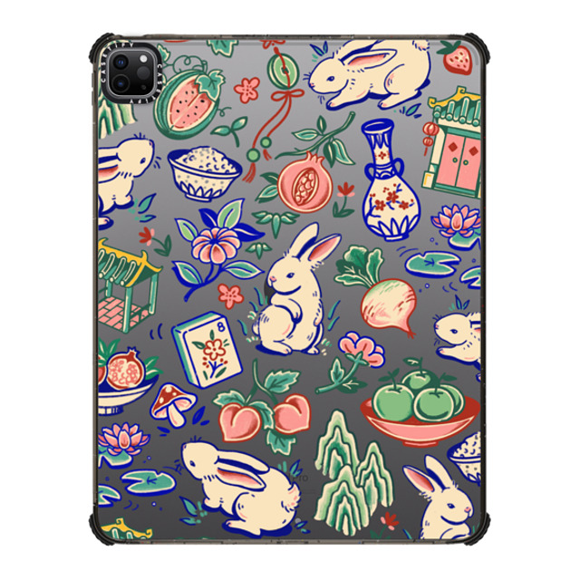 Georgina Leung x CASETiFY iPad Pro 12.9-inch (第5/6世代) Animal,Fine Art ブラック iPad インパクト ケース Rabbit Garden by Georgina Leung Back to School Georgina Leung x CASETiFY iPad Pro 12.9-inch (第5/6世代) Animal,Fine Art ブラック iPad インパクト ケース Rabbit Garden by Georgina Leung Back to School