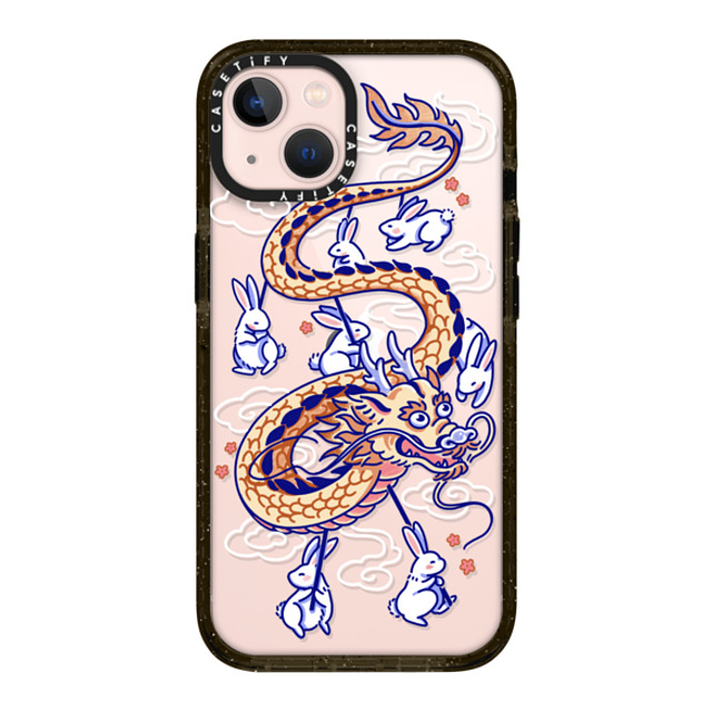 Georgina Leung x CASETiFY iPhone 13 ケース ブラック インパクトケース Dragon Dance