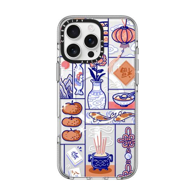 Georgina Leung x CASETiFY iPhone 16 Pro Max ケース クリア クリア ケース MagSafe対応 Lunar New Year