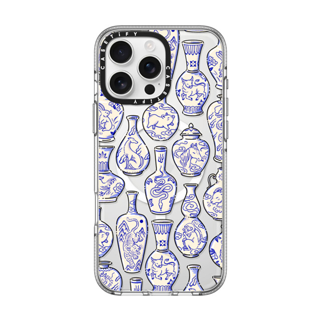 Georgina Leung x CASETiFY iPhone 16 Pro Max ケース クリア クリア ケース MagSafe対応 Zodiac Vase