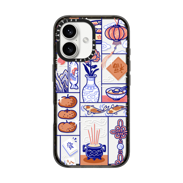 Georgina Leung x CASETiFY iPhone 16 ケース ブラック インパクトケース Lunar New Year