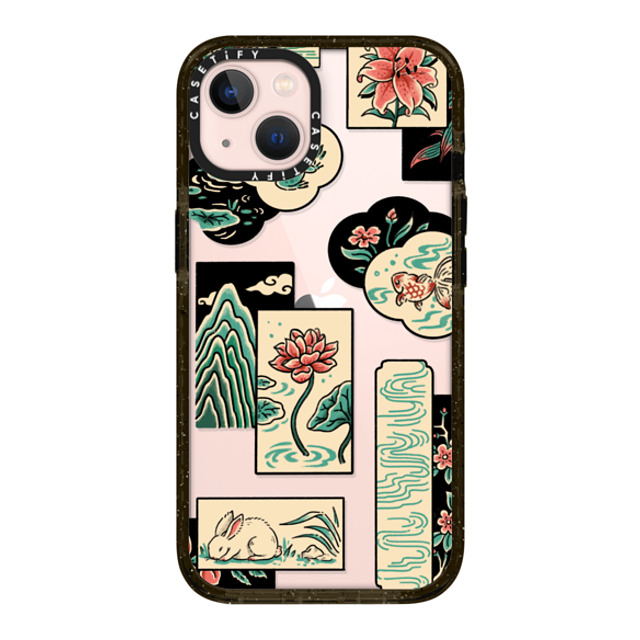 Georgina Leung x CASETiFY iPhone 13 ケース ブラック インパクトケース Patchwork by Georgina Leung