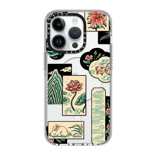 Georgina Leung x CASETiFY iPhone 14 Pro ケース クリア クリア ケース MagSafe対応 Patchwork by Georgina Leung