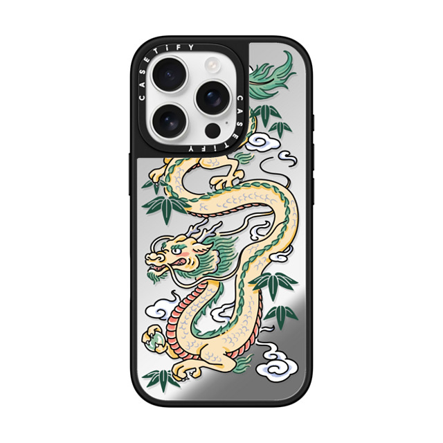 Georgina Leung x CASETiFY iPhone 16 Pro Case Dragon,Fine Art Silver on Black ミラーケース MagSafe対応 Dragon Year Back to School Georgina Leung x CASETiFY iPhone 16 Pro Case Dragon,Fine Art Silver on Black ミラーケース MagSafe対応 Dragon Year Back to School
