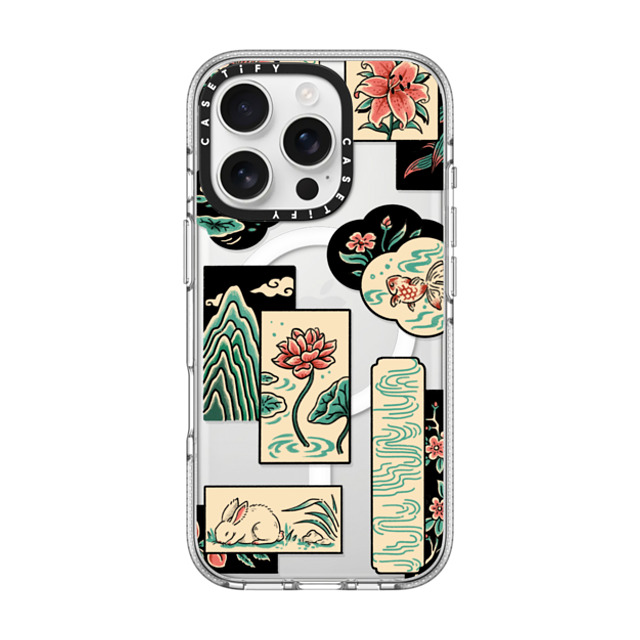 Georgina Leung x CASETiFY iPhone 16 Pro ケース クリア クリア ケース MagSafe対応 Patchwork by Georgina Leung