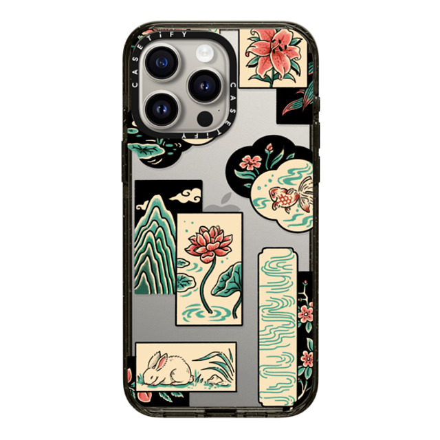 Georgina Leung x CASETiFY iPhone 15 Pro Max ケース ブラック インパクトケース Patchwork by Georgina Leung