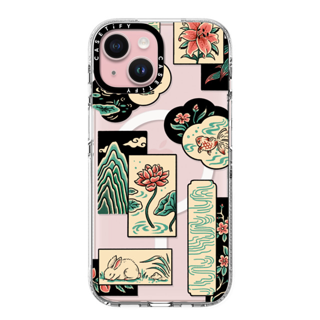 Georgina Leung x CASETiFY iPhone 15 ケース クリア クリア ケース MagSafe対応 Patchwork by Georgina Leung