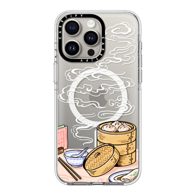 Georgina Leung x CASETiFY iPhone 15 Pro Max ケース クリア クリア ケース MagSafe対応 Dim Sum by Georgina Leung