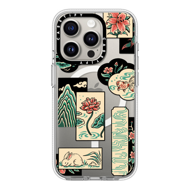 Georgina Leung x CASETiFY iPhone 15 Pro ケース クリア クリア ケース MagSafe対応 Patchwork by Georgina Leung