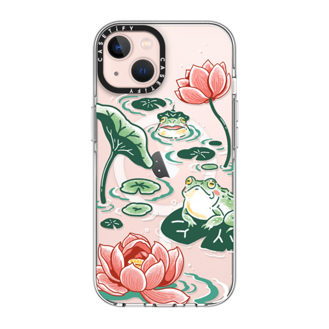 Georgina Leung x CASETiFY iPhone 13 ケース クリア クリア ケース MagSafe対応 Pond Life by Georgina Leung