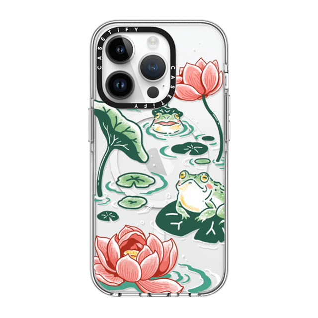 Georgina Leung x CASETiFY iPhone 14 Pro ケース クリア クリア ケース MagSafe対応 Pond Life by Georgina Leung