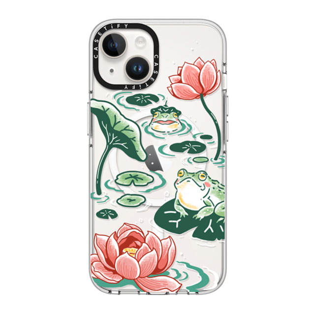 Georgina Leung x CASETiFY iPhone 14 ケース クリア クリア ケース MagSafe対応 Pond Life by Georgina Leung