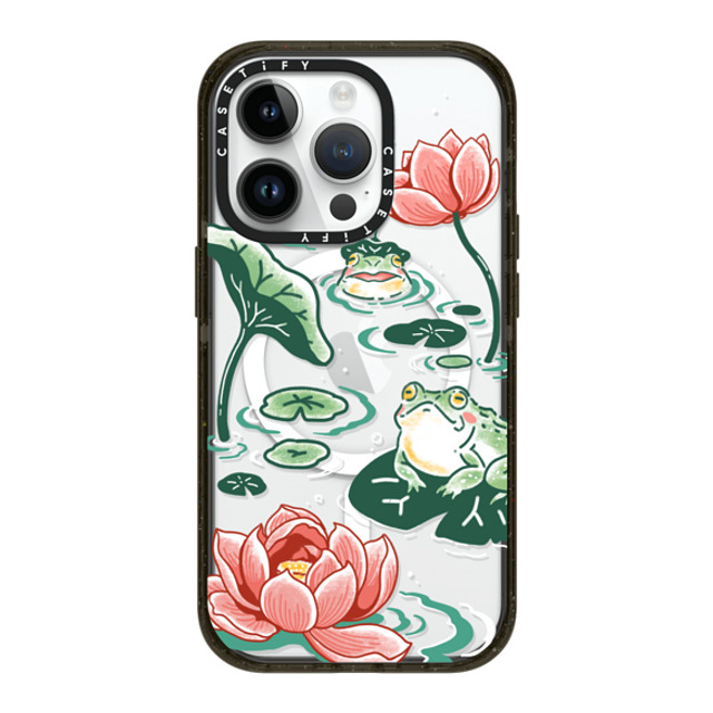 Georgina Leung x CASETiFY iPhone 14 Pro ケース ブラック インパクトケース MagSafe対応 Pond Life by Georgina Leung