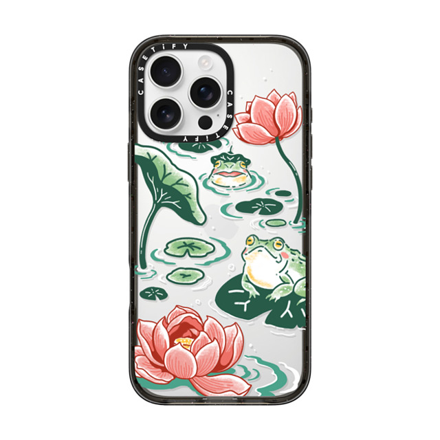 Georgina Leung x CASETiFY iPhone 16 Pro Max ケース ブラック インパクトケース Pond Life by Georgina Leung