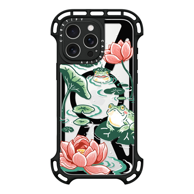 Georgina Leung x CASETiFY iPhone 16 Pro Max ケース ブラック ウルトラ バウンスケース MagSafe対応 Pond Life by Georgina Leung