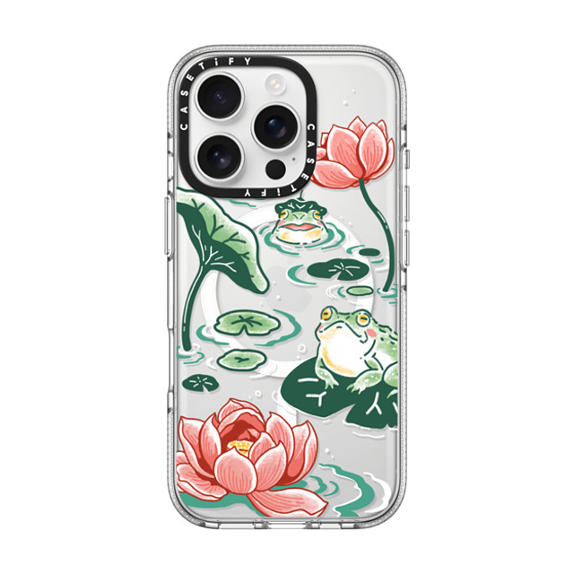 Georgina Leung x CASETiFY iPhone 16 Pro ケース クリア クリア ケース MagSafe対応 Pond Life by Georgina Leung