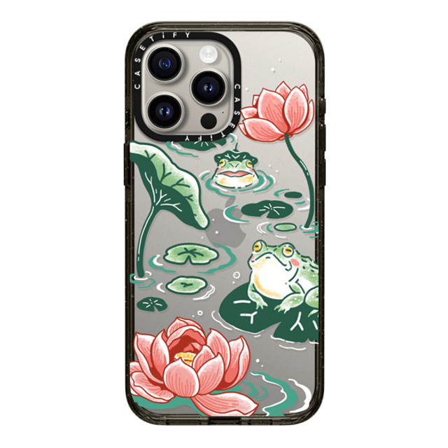 Georgina Leung x CASETiFY iPhone 15 Pro Max ケース ブラック インパクトケース Pond Life by Georgina Leung