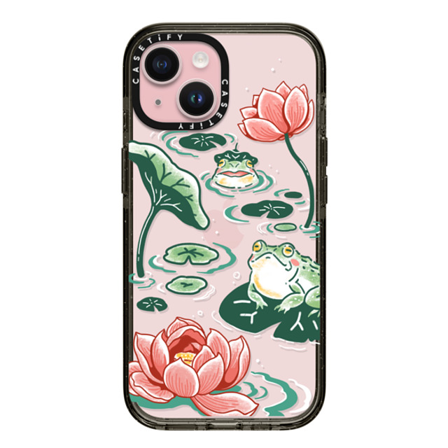 Georgina Leung x CASETiFY iPhone 15 ケース ブラック インパクトケース Pond Life by Georgina Leung