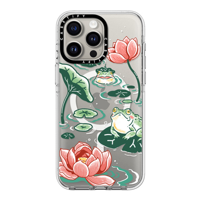 Georgina Leung x CASETiFY iPhone 15 Pro Max ケース クリア クリア ケース MagSafe対応 Pond Life by Georgina Leung